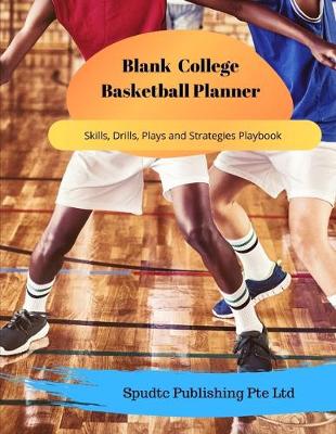 Book cover for Blank College School Basketball Planner