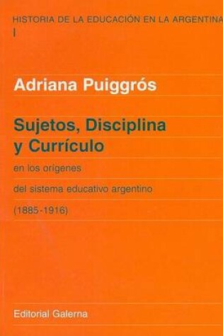 Cover of Sujetos Disciplinas y Curriculum