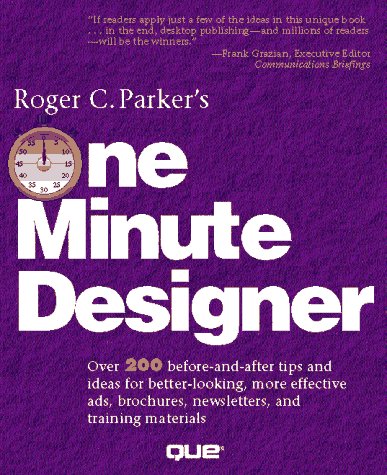 Book cover for Roger Parker's One Minute Designer