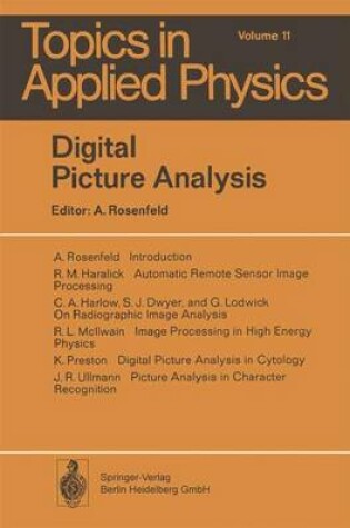 Cover of Digital Picture Analysis