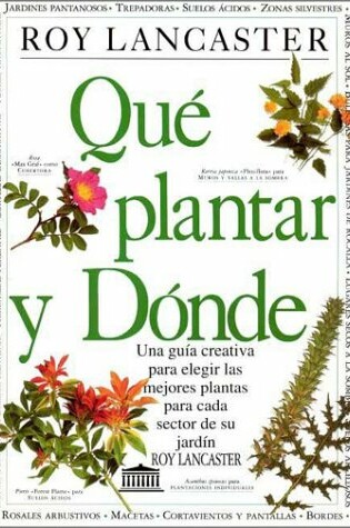Cover of Que Plantar y Donde