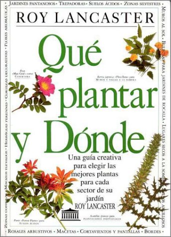 Book cover for Que Plantar y Donde