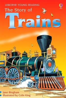 Book cover for The Story of Trains