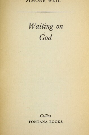 Cover of Waiting on God