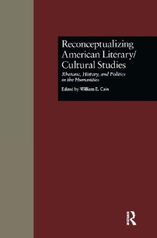 Cover of Reconceptualizing American Literary/Cultural Studies