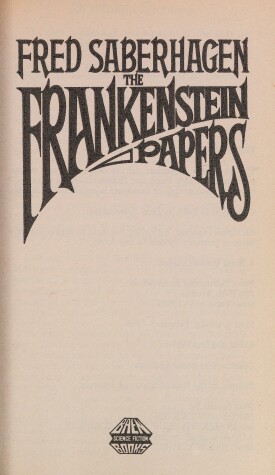 Book cover for Frankenstein Paprs