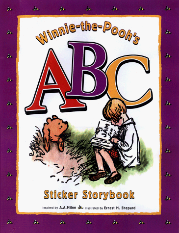 Book cover for Winnie-The-Pooh's ABC Sticker Storybook