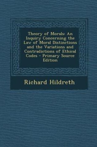 Cover of Theory of Morals