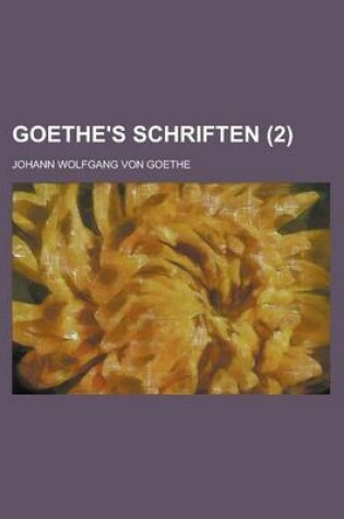 Cover of Goethe's Schriften (2 )