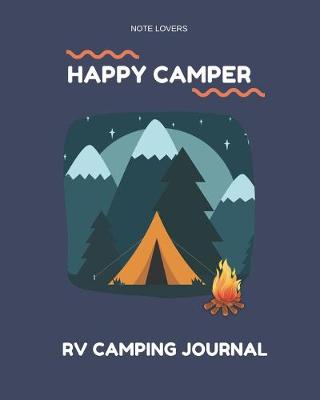 Book cover for Happy Camper - RV Camping Journal