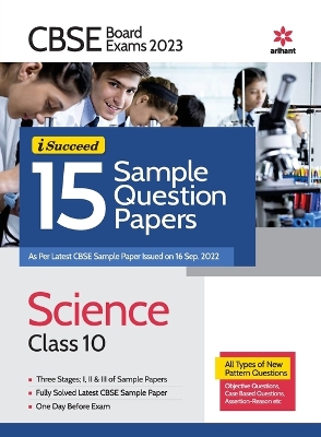 Book cover for Cbse Board Exam 2023i-Succeed 15 Sample Question Papers Science Class 10