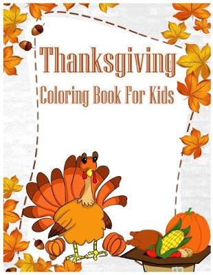 Book cover for Thanksgiving Coloring book for kids