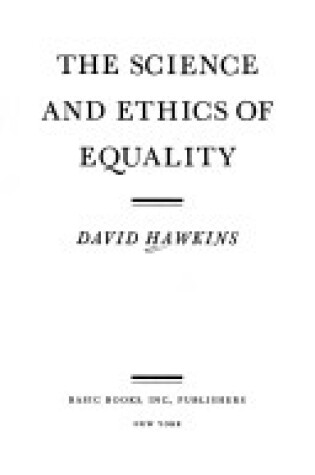 Cover of Science & Ethics of Equality