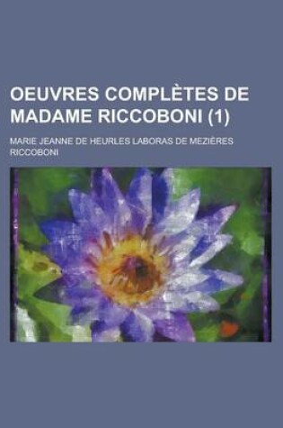 Cover of Oeuvres Completes de Madame Riccoboni (1)