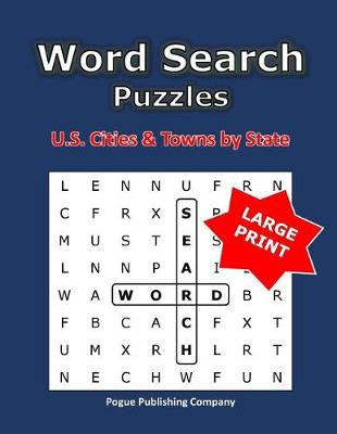 Book cover for Word Search Puzzles U.S. Cities & Towns by State