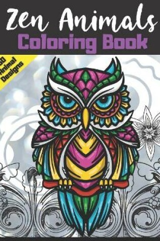 Cover of Zen Animals Coloring Book