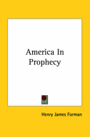 Cover of America in Prophecy