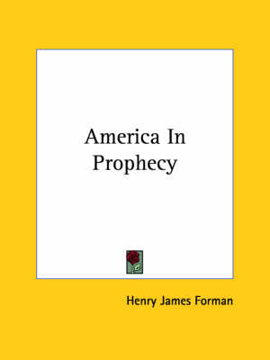 Book cover for America in Prophecy