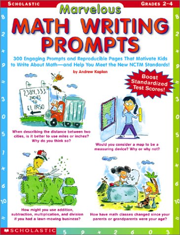 Book cover for Marvelous Math Writing Prompts