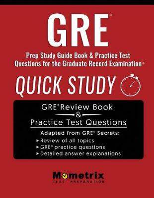 Book cover for GRE Prep Study Guide
