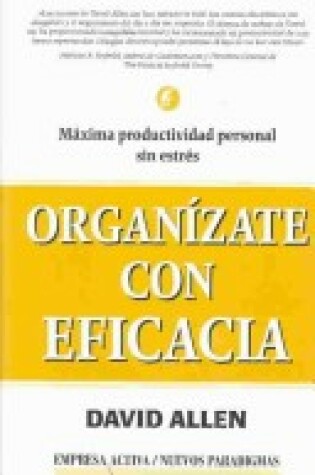 Cover of Organizate Con Eficacia