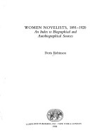 Book cover for Women Novelists 1891-1920