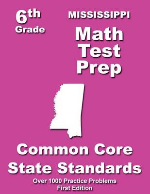 Book cover for Mississippi 6th Grade Math Test Prep