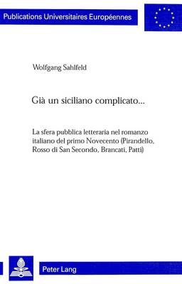 Cover of Gia Un Siciliano Complicato...