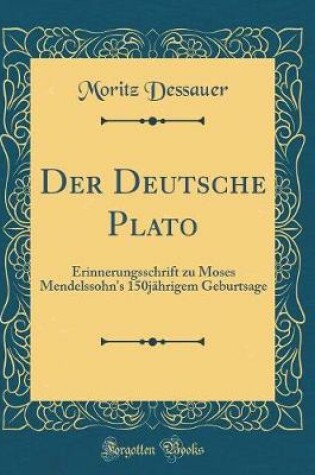 Cover of Der Deutsche Plato