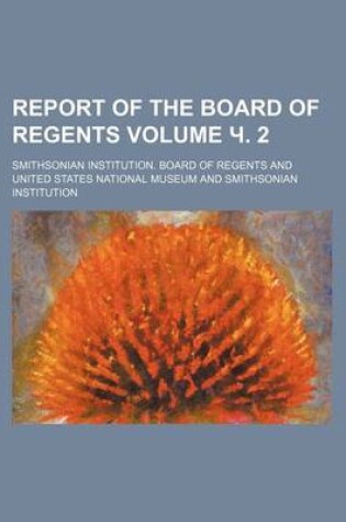 Cover of Report of the Board of Regents Volume . 2