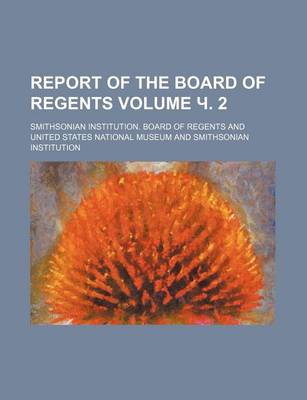 Book cover for Report of the Board of Regents Volume . 2