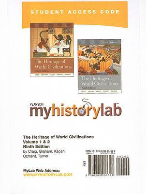 Book cover for MyLab History -- Standalone Access Card -- for The Heritage of World Civilizations, Vols. 1 & 2