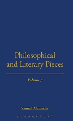 Book cover for Philosophical And Literary Pieces