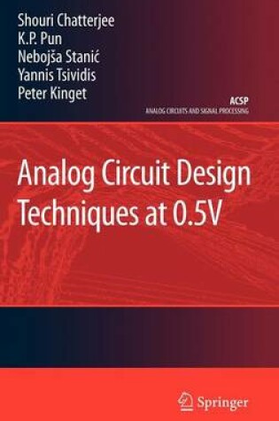 Cover of Analog Circuit Design Techniques at 0.5V