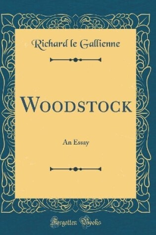 Cover of Woodstock: An Essay (Classic Reprint)