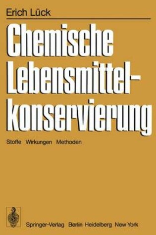 Cover of Chemische Lebensmittelkonservierung