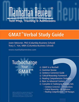 Cover of Verbal Study Guide - Turbocharge Your GMAT