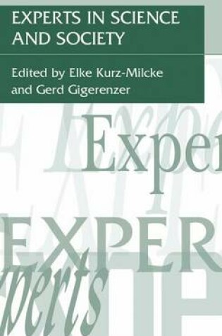 Cover of Experts in Science and Society