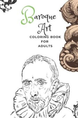 Cover of Baroque Art Coloring Book For Adults