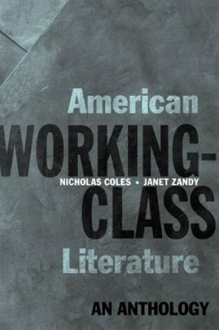 Cover of American Working-Class Literature