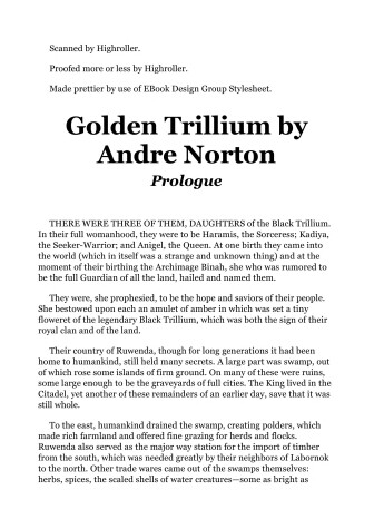 Book cover for Golden Trillium