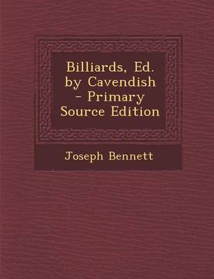 Book cover for Billiards, Ed. by Cavendish - Primary Source Edition