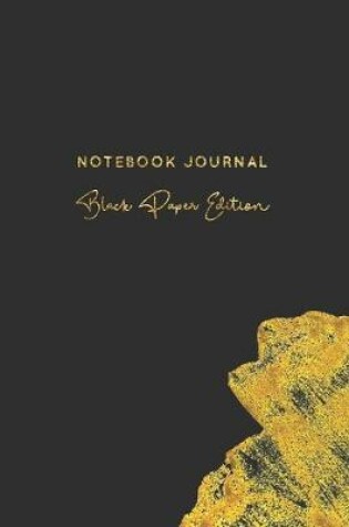 Cover of Notebook Journal Black Paper Edition