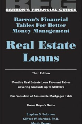 Cover of Real Estate Loans