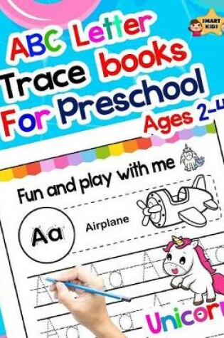 Cover of ABC letter trace books for preschool ages 2-4