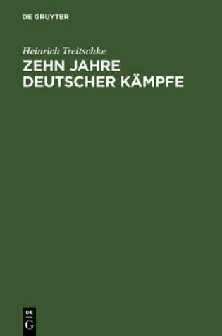 Cover of Zehn Jahre Deutscher Kampfe