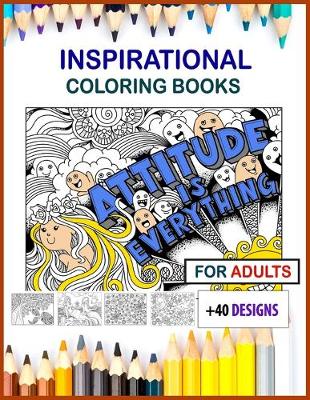 Book cover for inspirational coloring books for adults large print