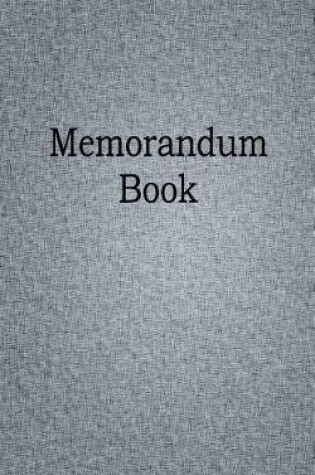 Cover of Memorandum Book