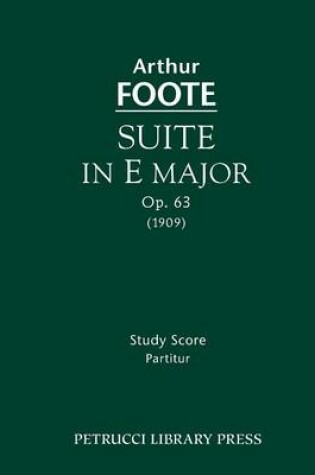 Cover of Suite in E Major, Op.63