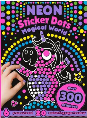 Book cover for Neon Dots of Fun: Magical Stickers